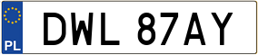 Trailer License Plate